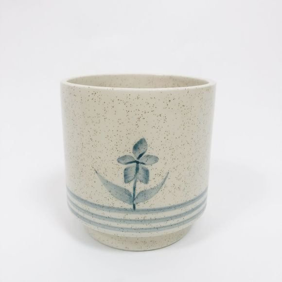 Vintage Boho Floral Ceramic Planter - Picture 1 of 7